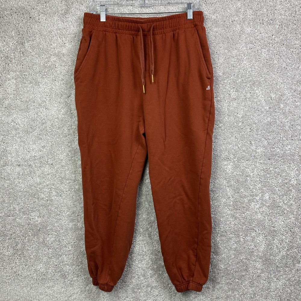 We Wore What Womens High Rise Drawstring Knit Jogger Pants Orange Size Large